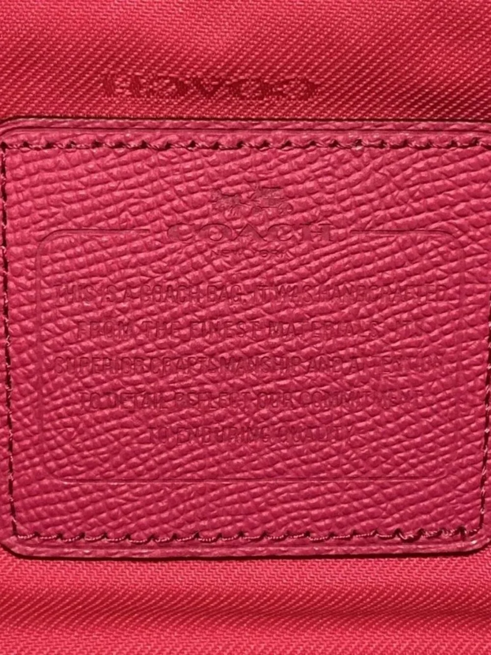 COACH Small Kit Carryall 34563 Pink Leather Tote Bag